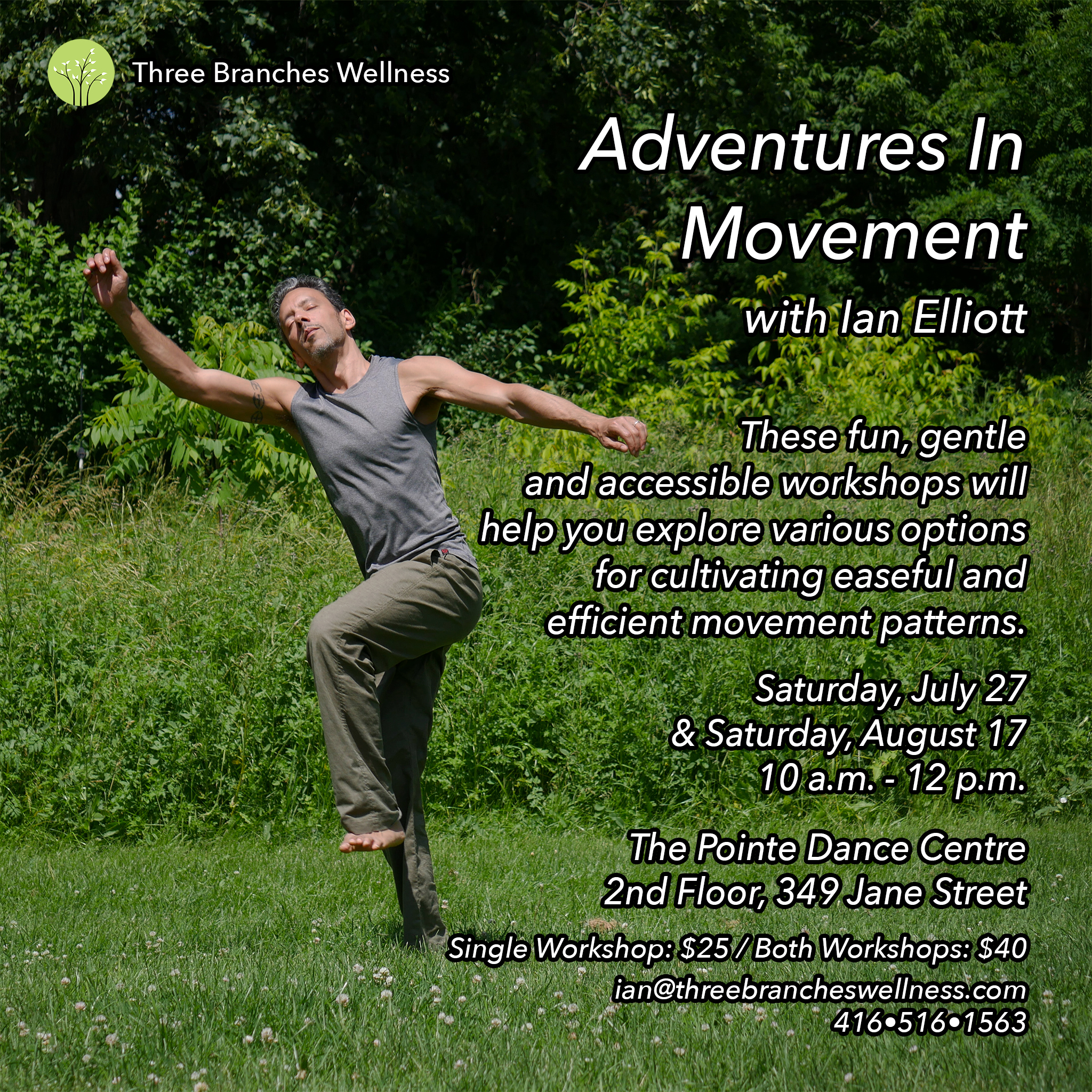 Adventures In Movement Workshop Flyer